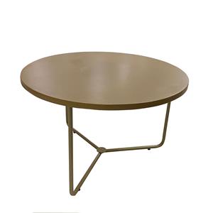 Mesa de Centro Via Designer Rotula Alta - Dourada