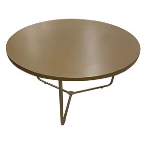 Mesa de Centro Via Designer Rotula Baixa - Dourada