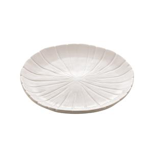 Prato Rojemac Lyor Banana Leaf em Cerâmica - Branco