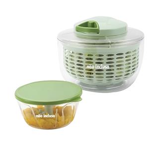 Kit para Salada Niazitex HomeCook com Triturador 3 Lâminas - Verde