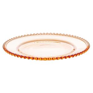 Prato Rojemac Wolff Pearl em Cristal - Âmbar