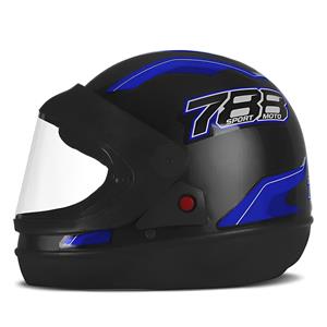 Capacete Pro Tork New Sport Preto/Azul - Tam 60
