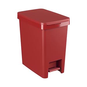 Lixeira Brinox Single em Polipropileno 15L Vermelha