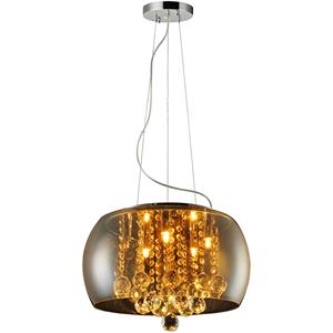 Luminária Pendente Avant Wessex G9 em Vidro com 5 Lâmpadas