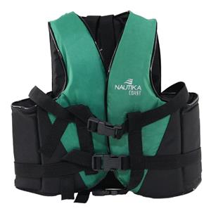 Colete Salva-Vidas Nautika Coast  até 30Kg - Verde/Preto