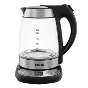 Chaleira Elétrica Philco PCHD Digital Glass 1,7L Preta - 220V