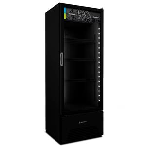 Expositor de Bebidas Vertical Metalfrio VB40 1 Porta 403L Preto - 220V