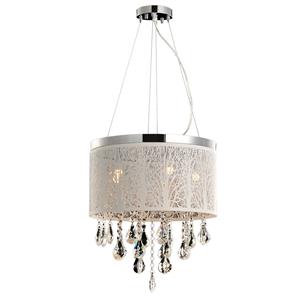 Lustre Avant Duquesa Florestta 5 Lâmpadas G9 Branco Fosco - Bivolt