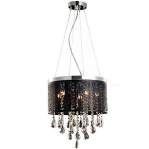 Lustre Avant Duquesa Florestta 5 Lâmpadas G9 Preto Fosco - Bivolt