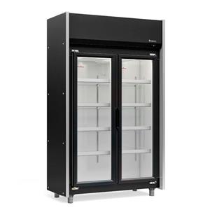 Expositor de Bebidas Vertical Gelopar GEAS 2 Portas 820L Preto - 220V