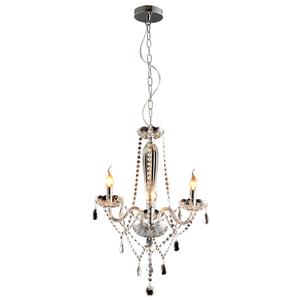 Lustre Avant Baronesa E14 em vidro com 3 Hastes Transparente - Bivolt